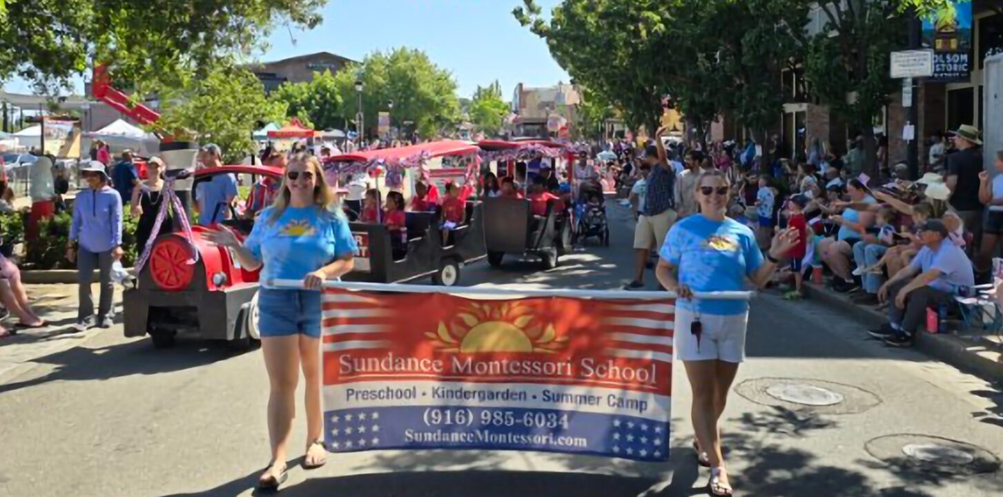 Families and children at Sundance Montessori School in Folsom, CA